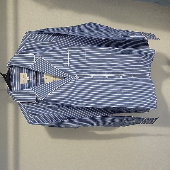 Sezane Maxence Pajama 100% Cotton Shirt Sz 10 - Picture 5 of 11